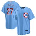 Chicago Cubs Seiya Suzuki Alternate Replica Jersey | Light Blue