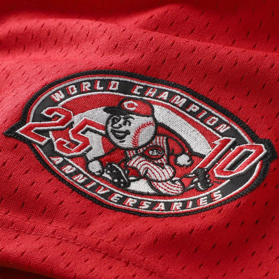 Cincinnati Reds Barry Larkin Throwback Cooperstown Mesh Batting Practice Jersey | Red