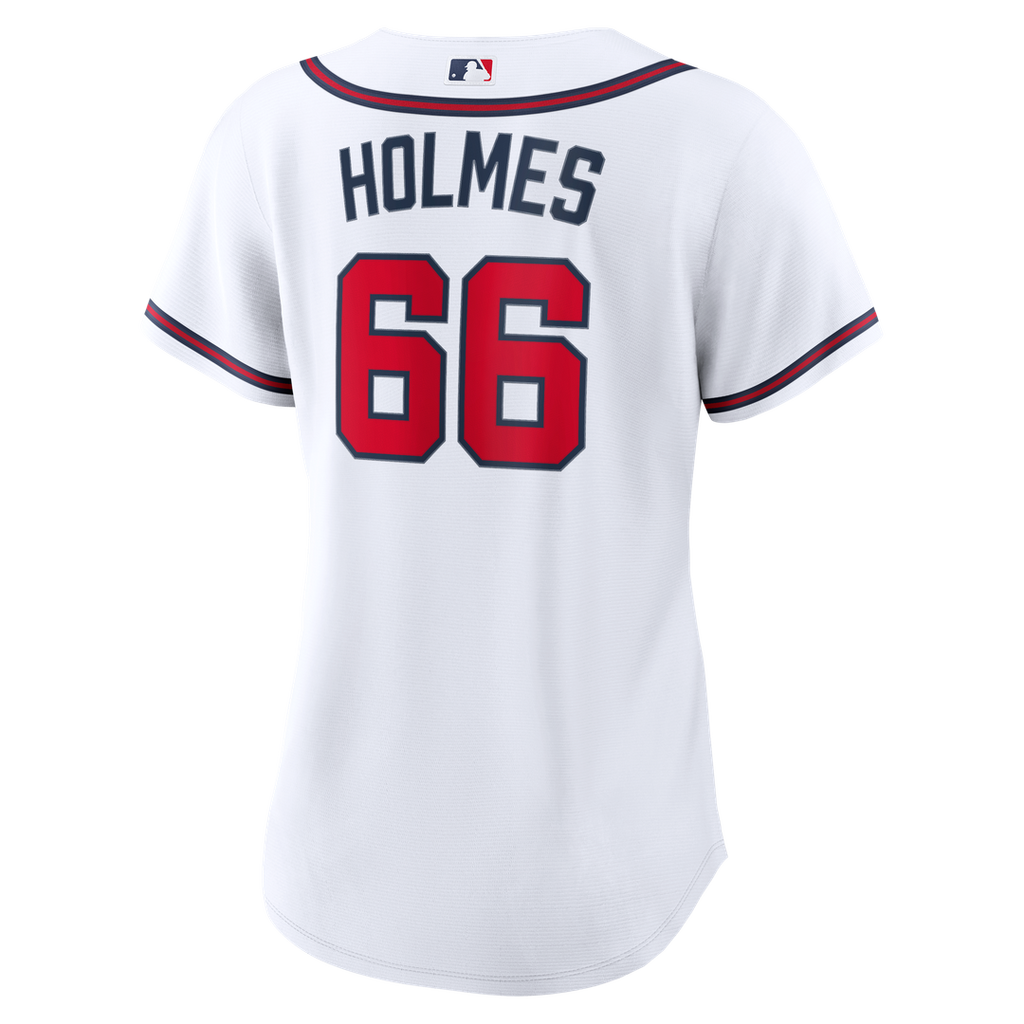 Atlanta Braves Grant Holmes Women's Home Replica Jersey | White