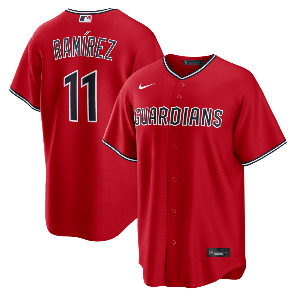 Cleveland Guardians José Ramírez Alternate Replica Jersey | Red
