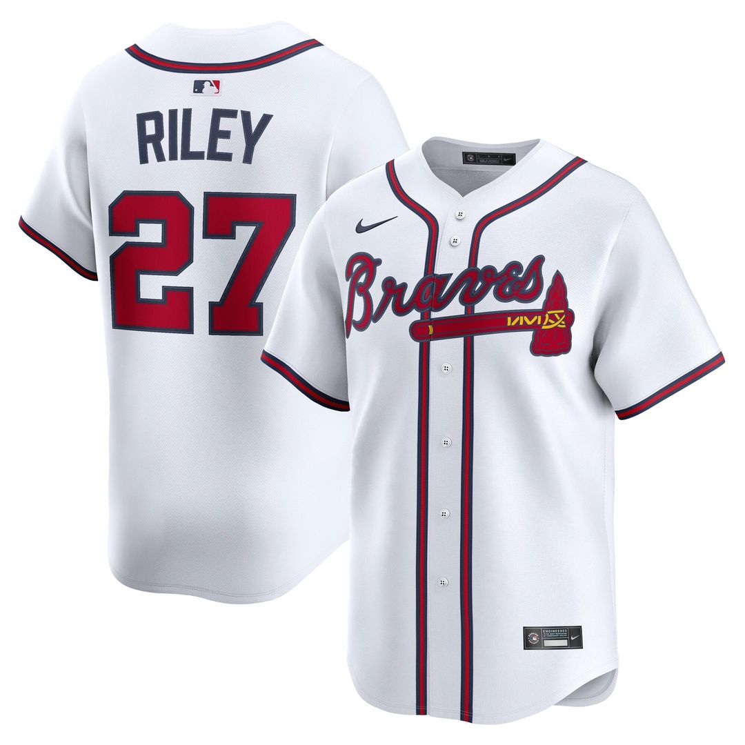 Atlanta Braves Austin Riley Home Limited Jersey | White