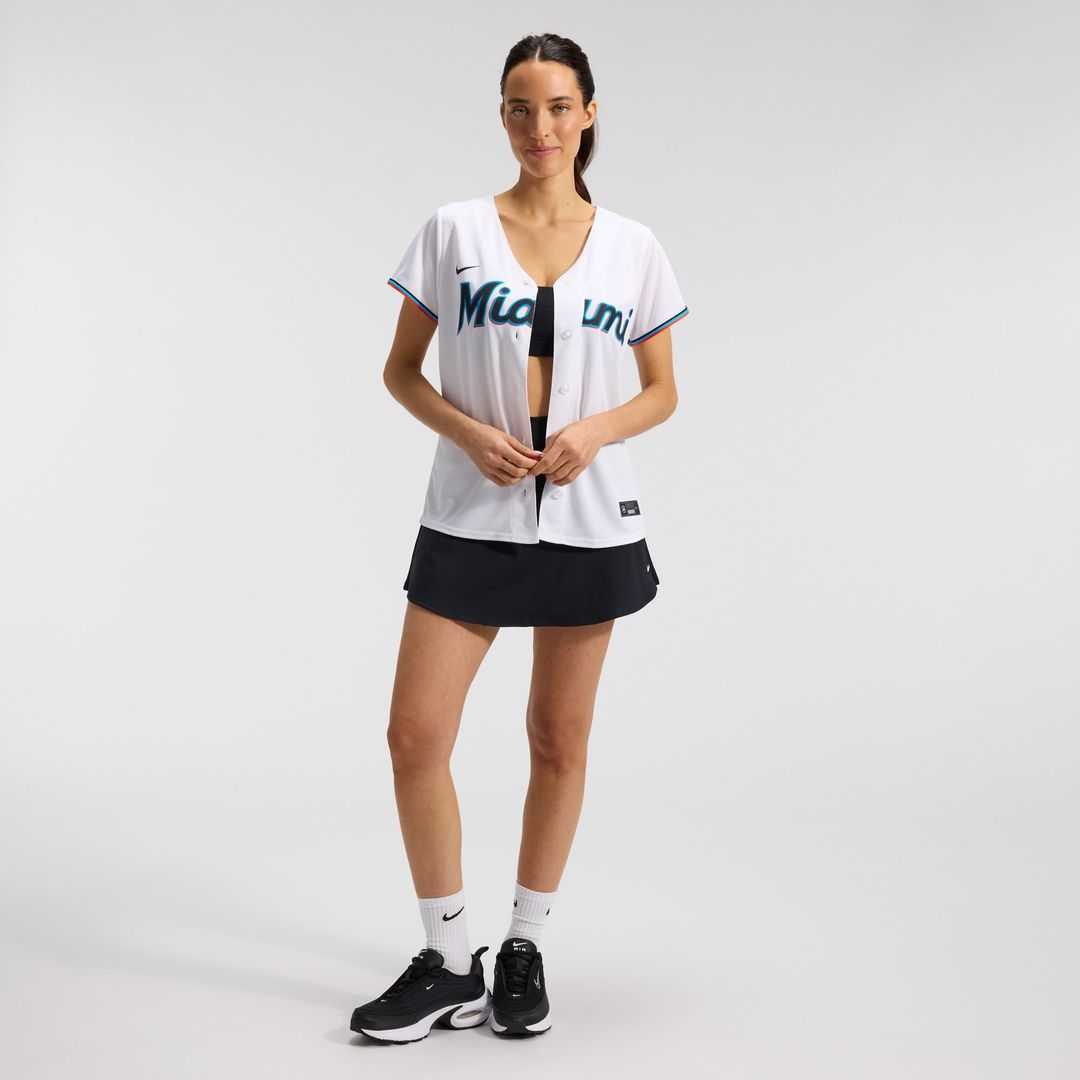 Miami Marlins Women's Replica Team Jersey | White
