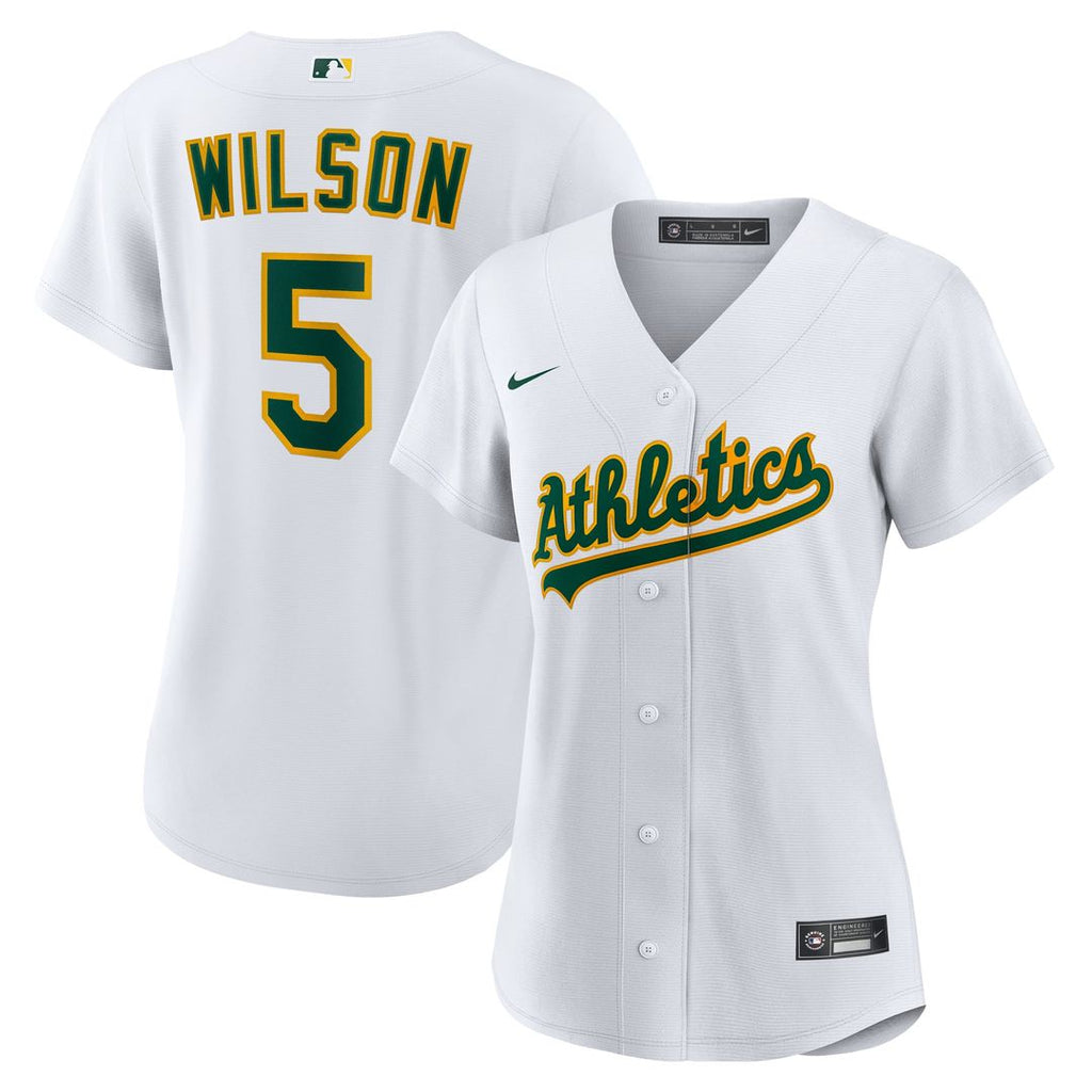 Athletics Jacob Wilson Women's Home Replica Jersey | White
