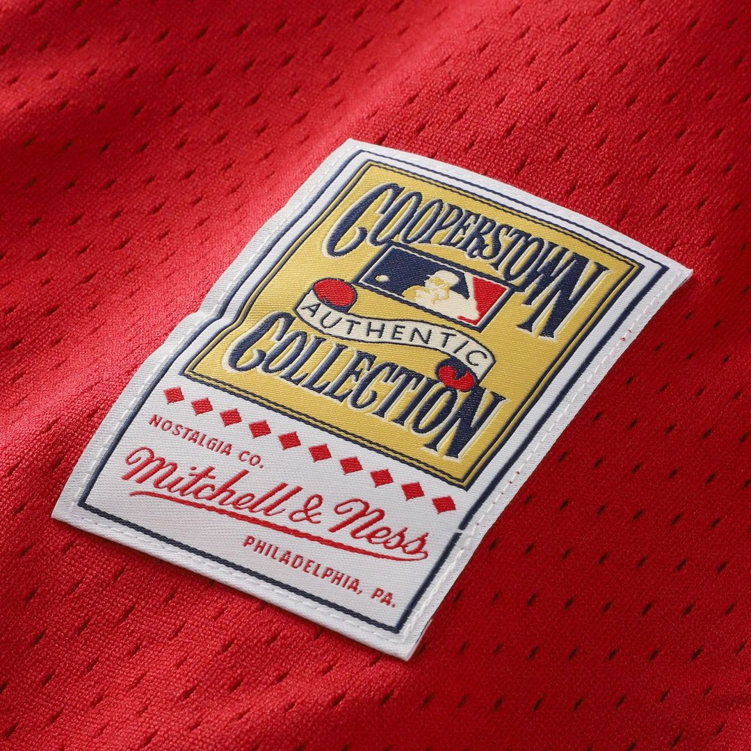 Cincinnati Reds Barry Larkin Throwback Cooperstown Mesh Batting Practice Jersey | Red