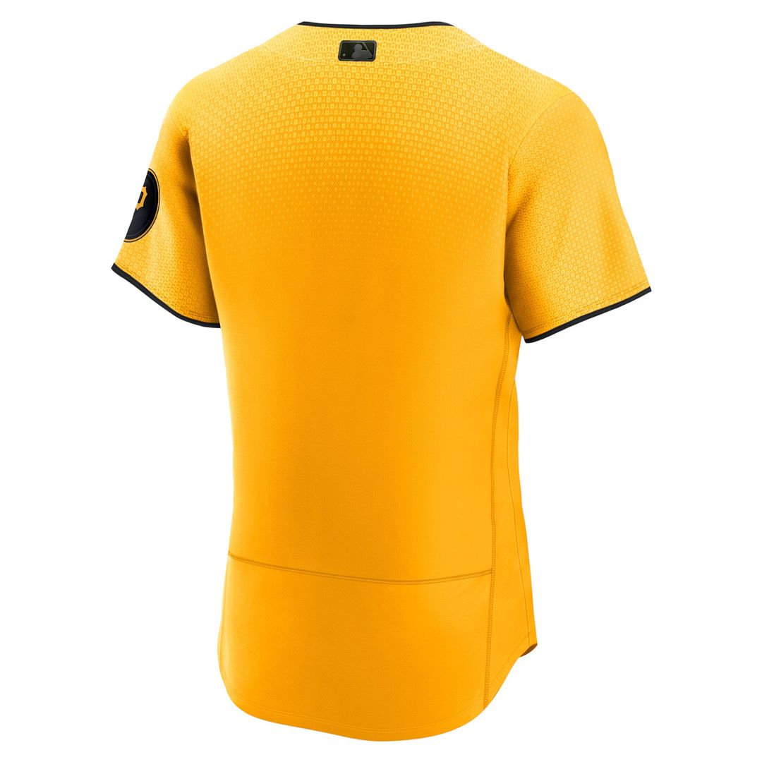 Pittsburgh Pirates City Connect Authentic Jersey | Gold