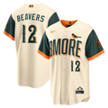 Baltimore Orioles Dylan Beavers 2026 City Connect Stadium Jersey | Cream