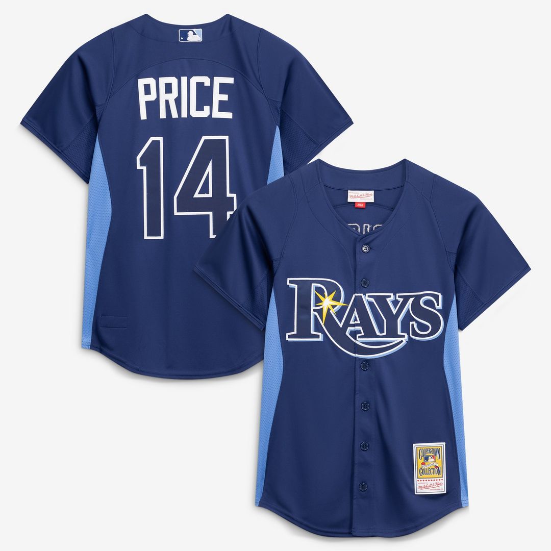 Tampa Bay Rays David Price Authentic Batting Practice Jersey | Blue