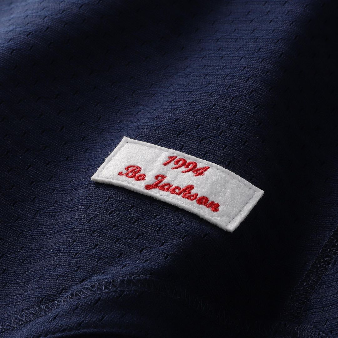 Bo Jackson California Angels Cooperstown Mesh Batting Practice Button-Up Jersey | Navy