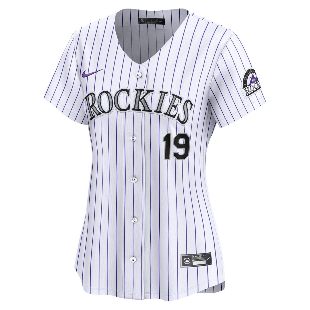 Colorado Rockies Charlie Blackmon Women's Home Limited Jersey | White