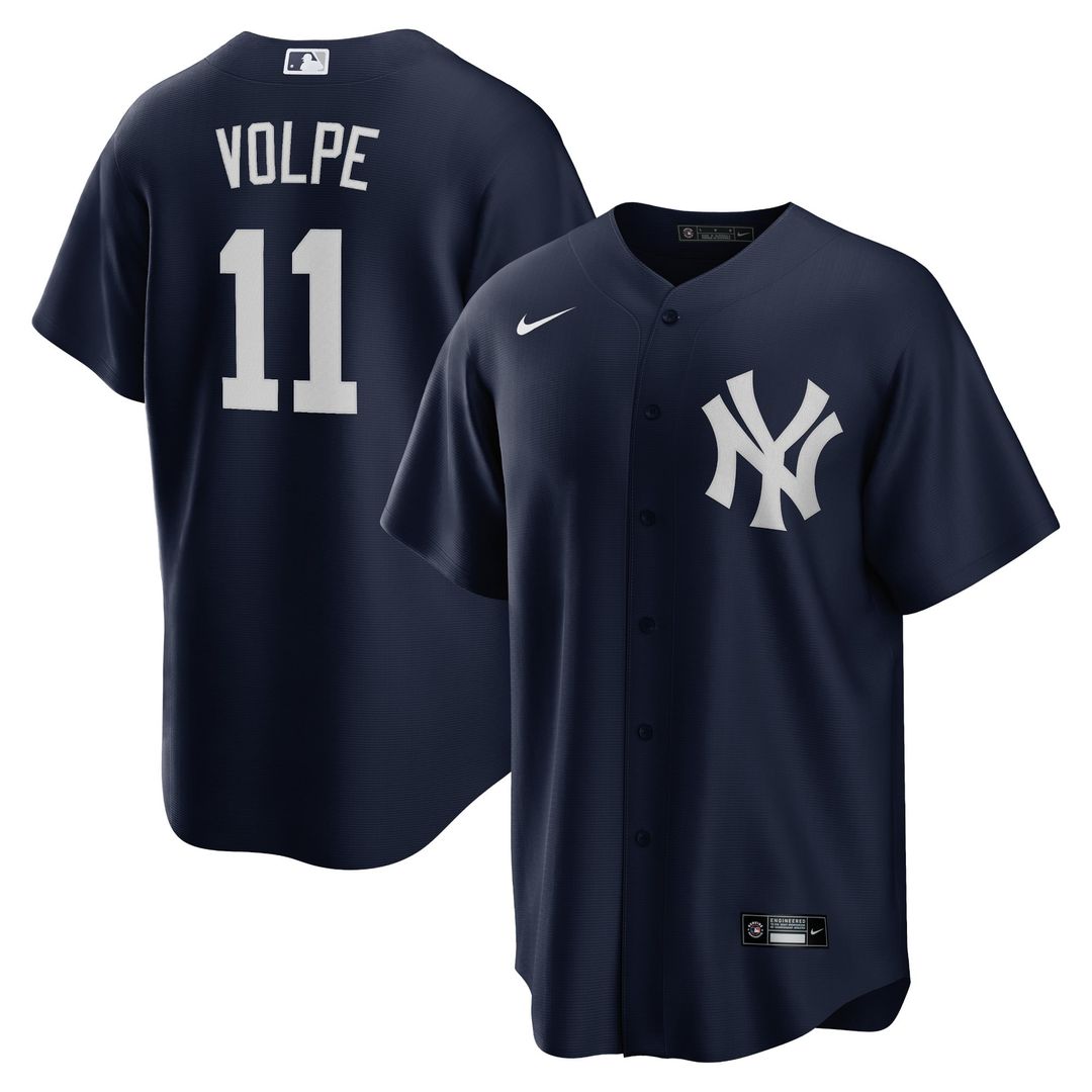 New York Yankees Anthony Volpe Big & Tall Alternate Replica Jersey | Navy