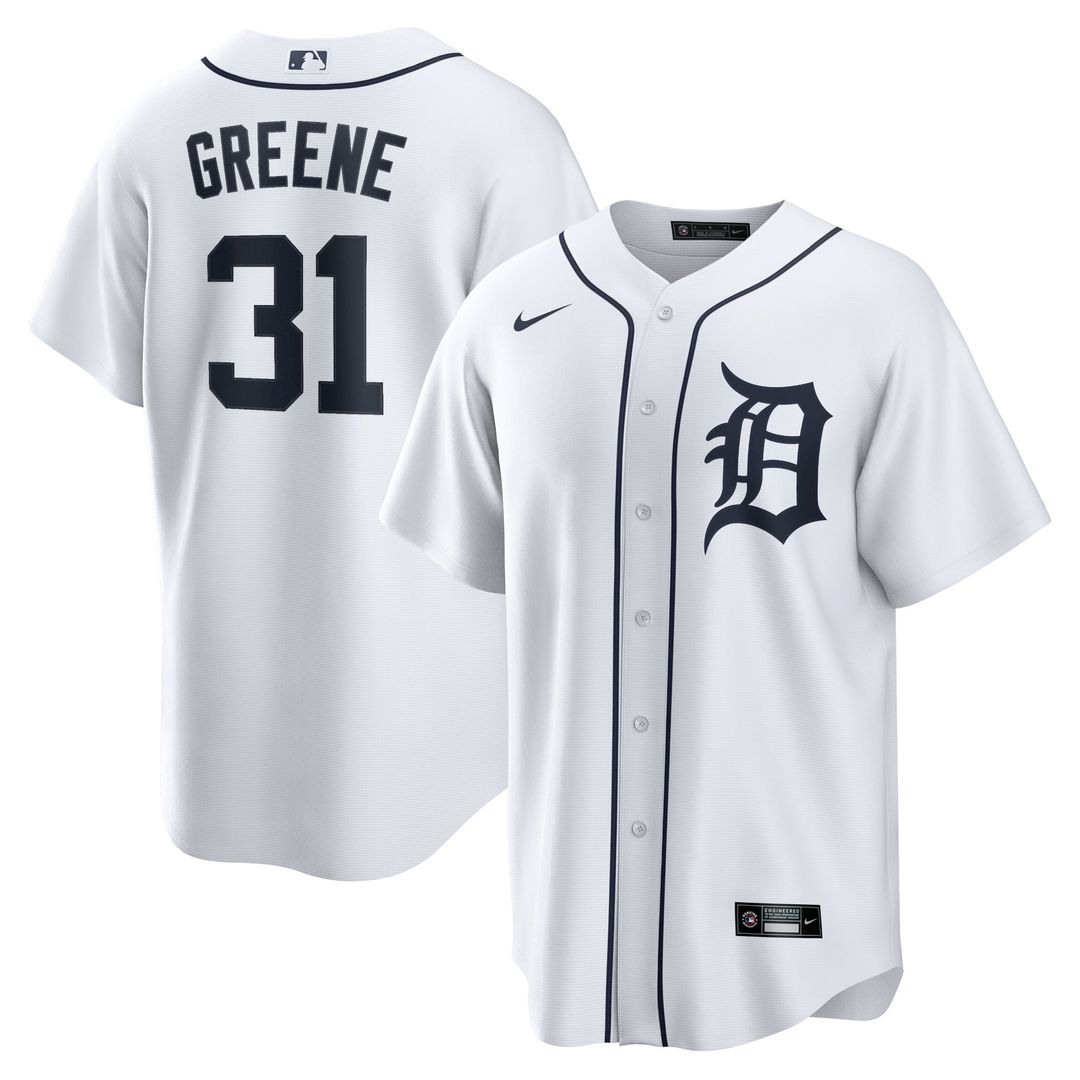 Detroit Tigers Riley Greene Replica Jersey | White