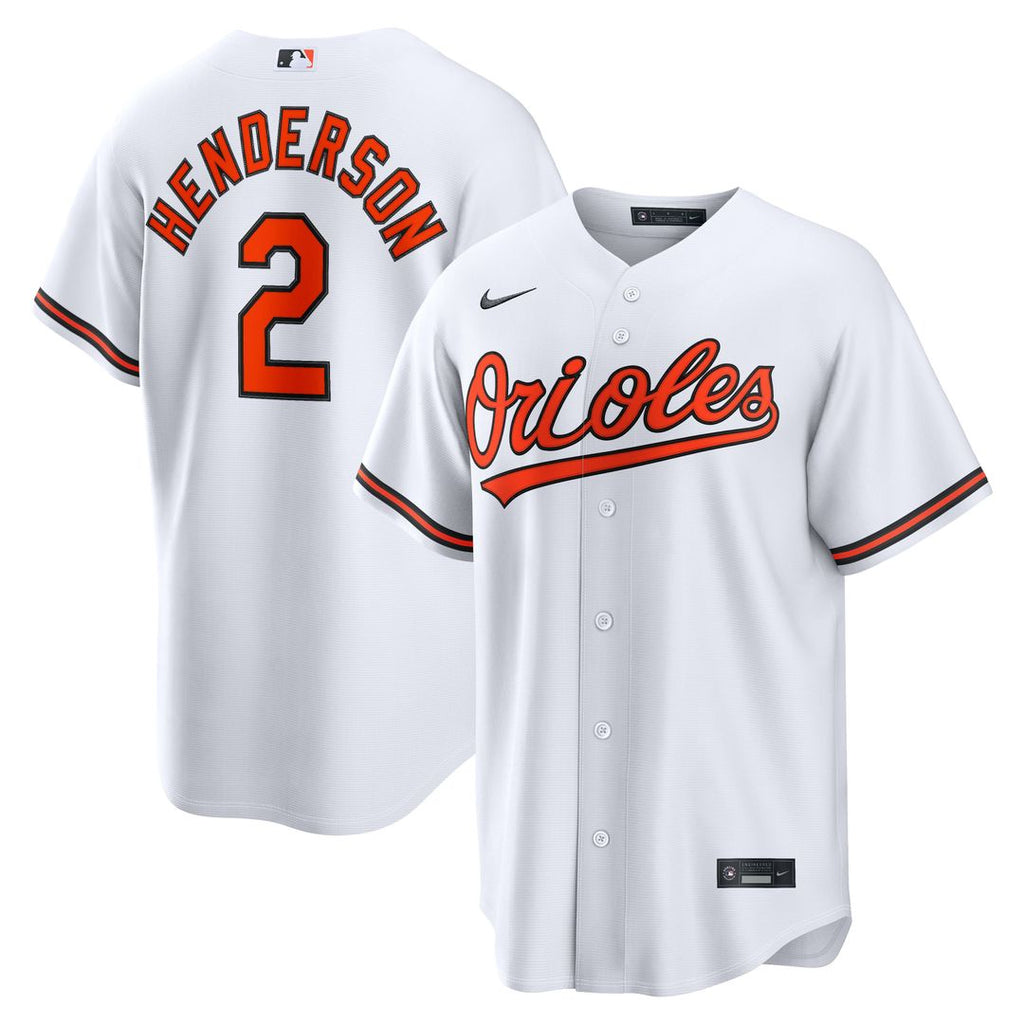 Baltimore Orioles Gunnar Henderson Home Replica Jersey | White