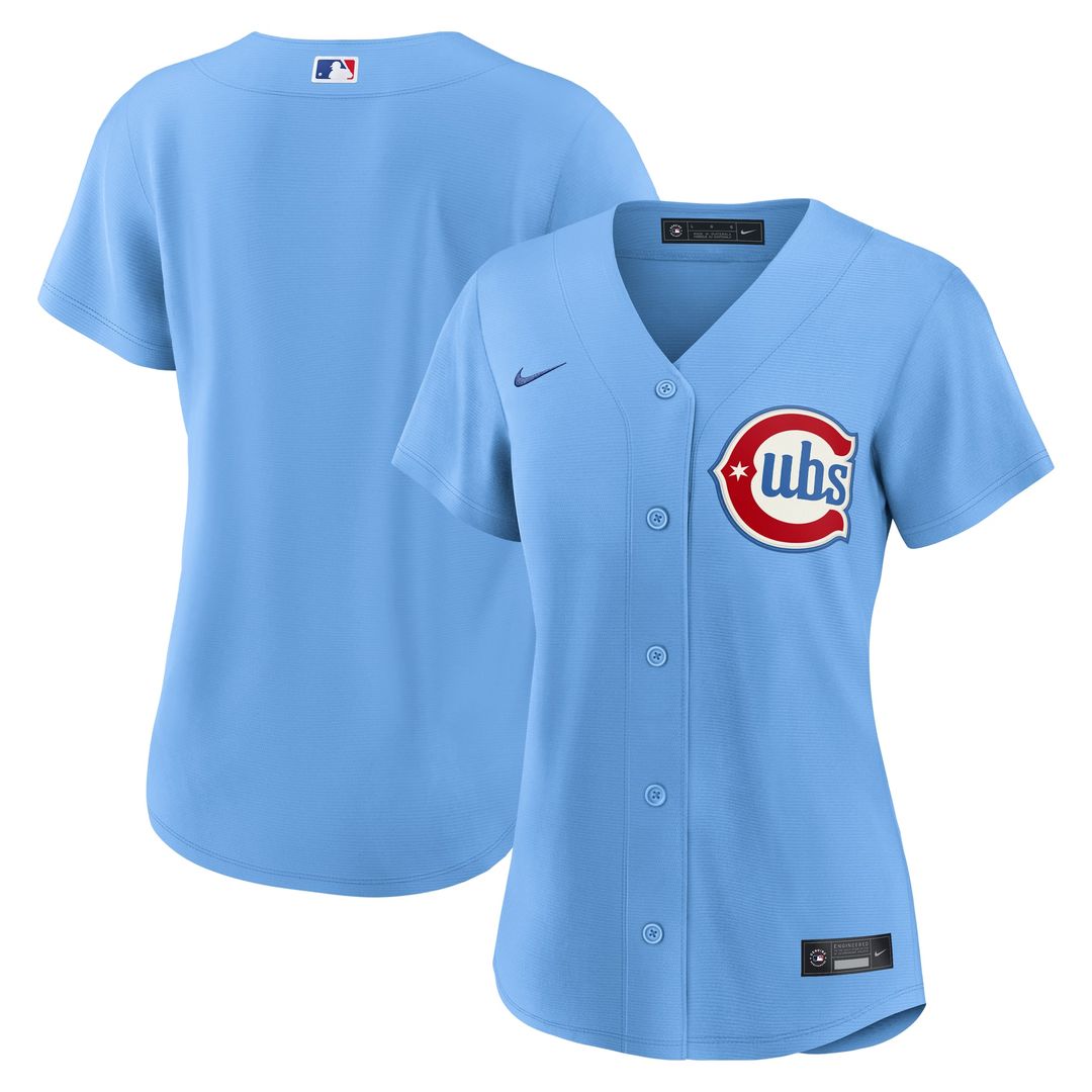 Chicago Cubs Women's Alternate Replica Jersey | Light Blue