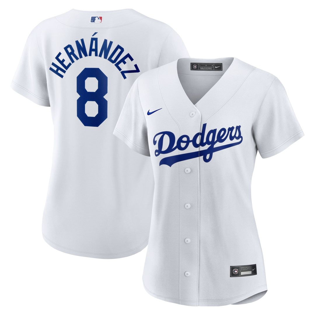 Los Angeles Dodgers Enrique Hernández Women's Home Replica Jersey | White