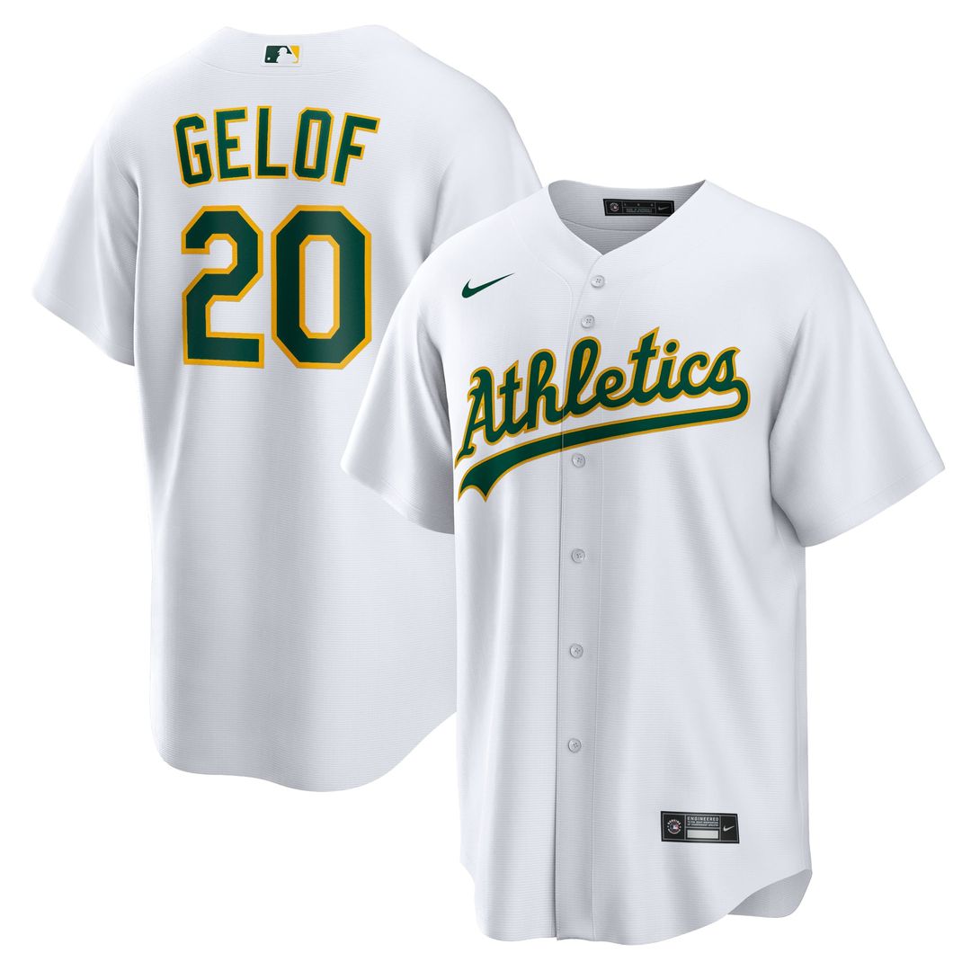 Athletics Zack Gelof Home Replica Jersey | White