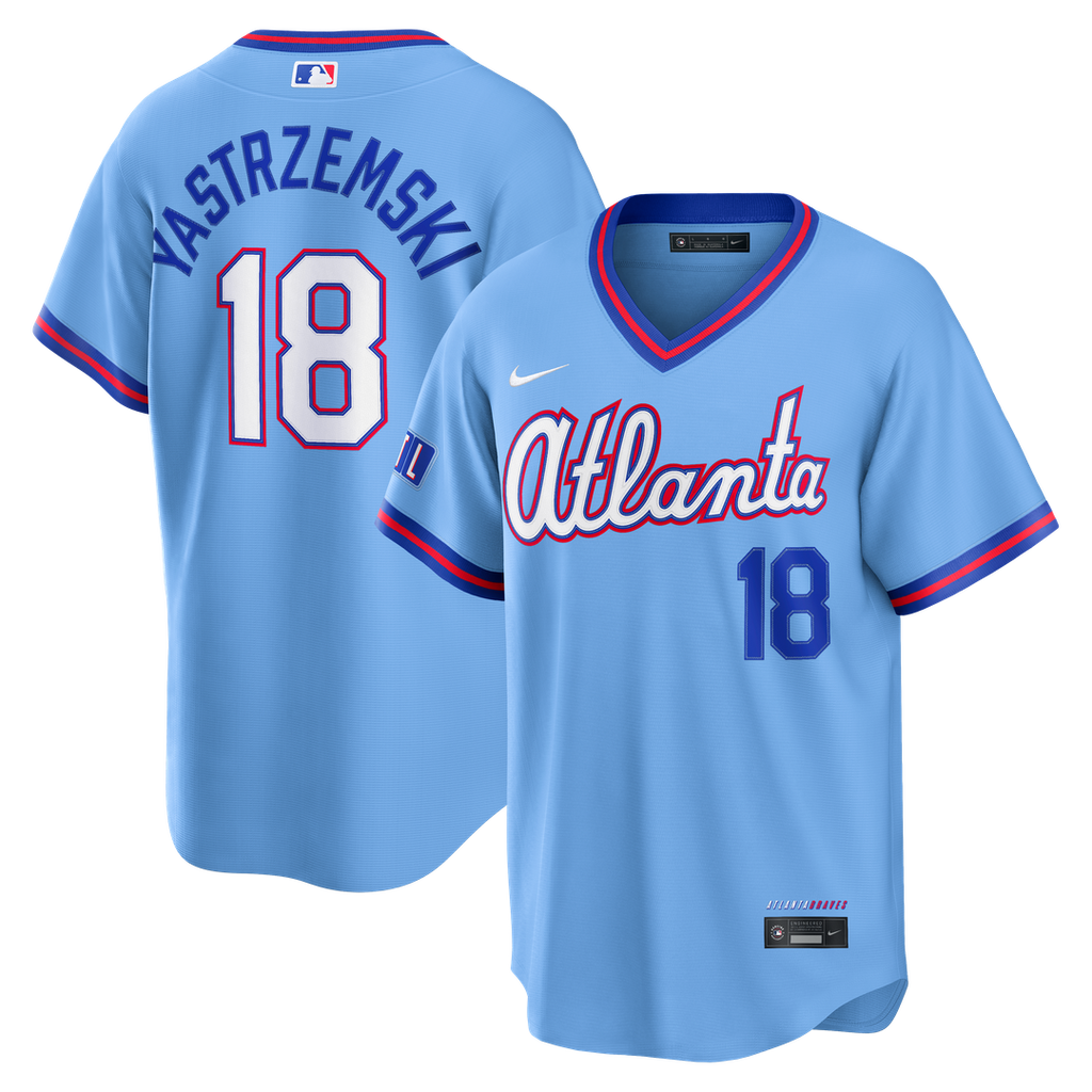 Atlanta Braves Mike Yastrzemski 2026 City Connect Stadium Jersey | Powder Blue