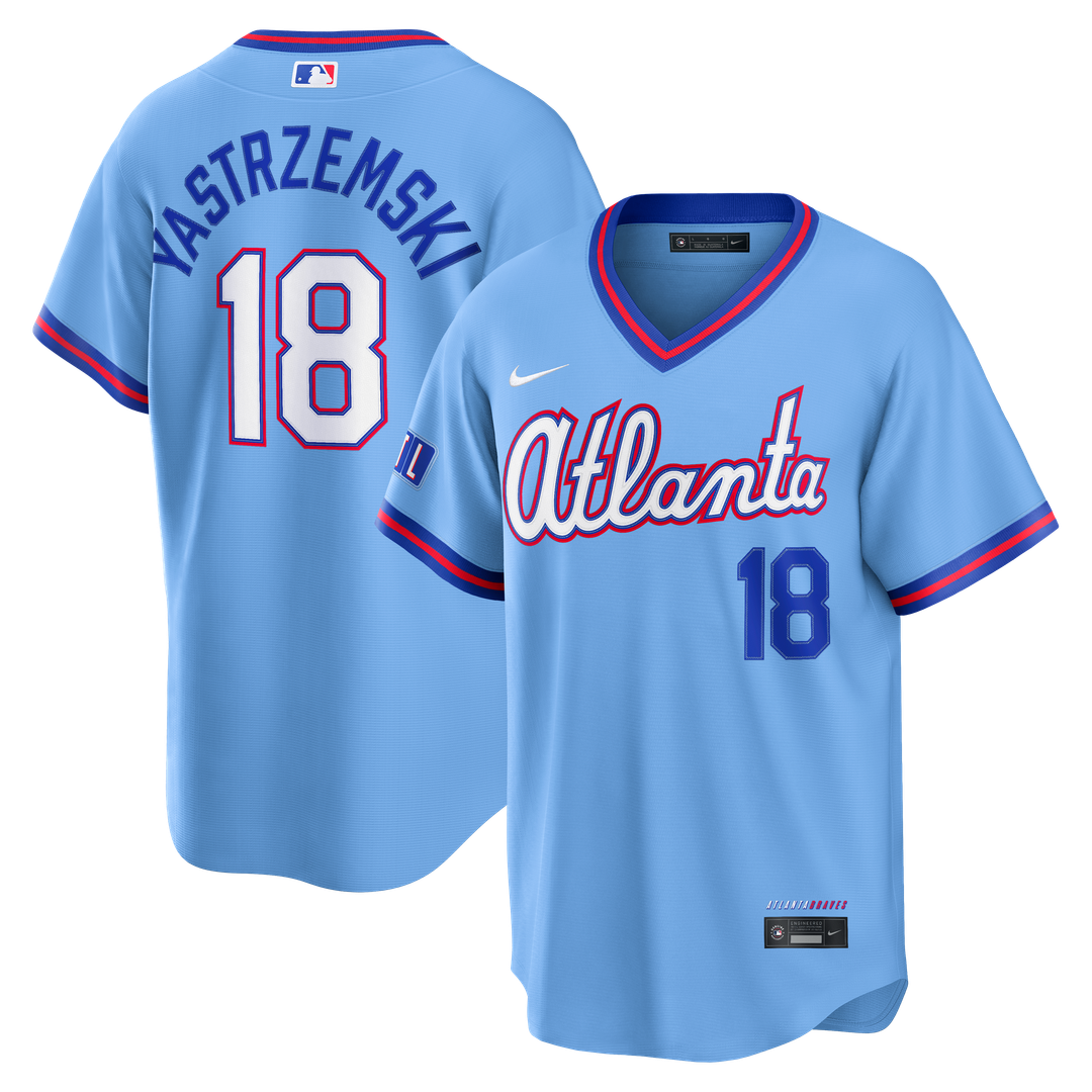 Atlanta Braves Mike Yastrzemski 2026 City Connect Stadium Jersey | Powder Blue