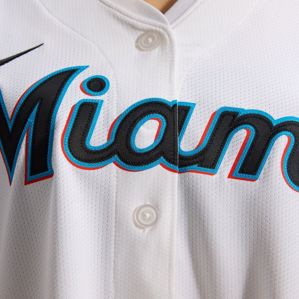 Miami Marlins Sandy Alcantara Women's Home Limited Jersey | White