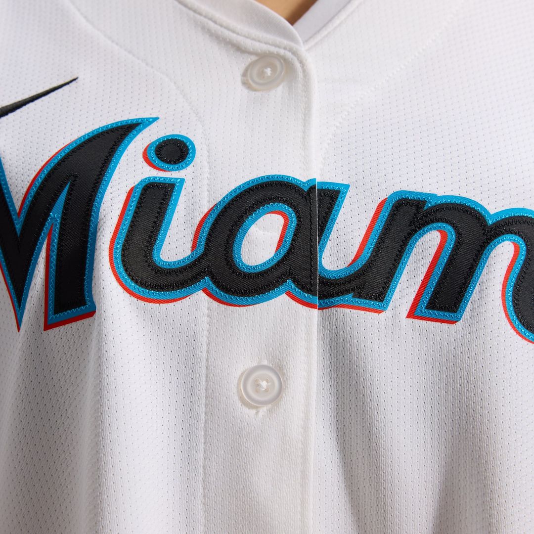 Miami Marlins Sandy Alcantara Women's Home Limited Jersey | White