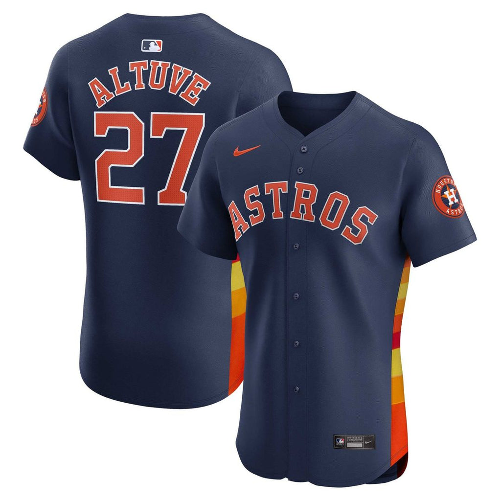 Houston Astros Jose Altuve Alternate Elite Jersey | Navy