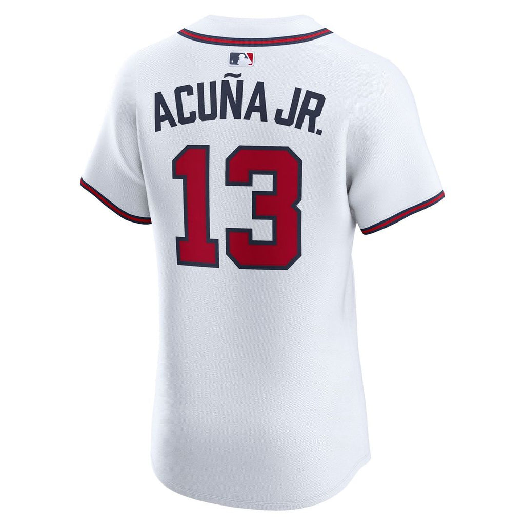 Atlanta Braves Ronald Acuña Jr. Home Elite Jersey | White