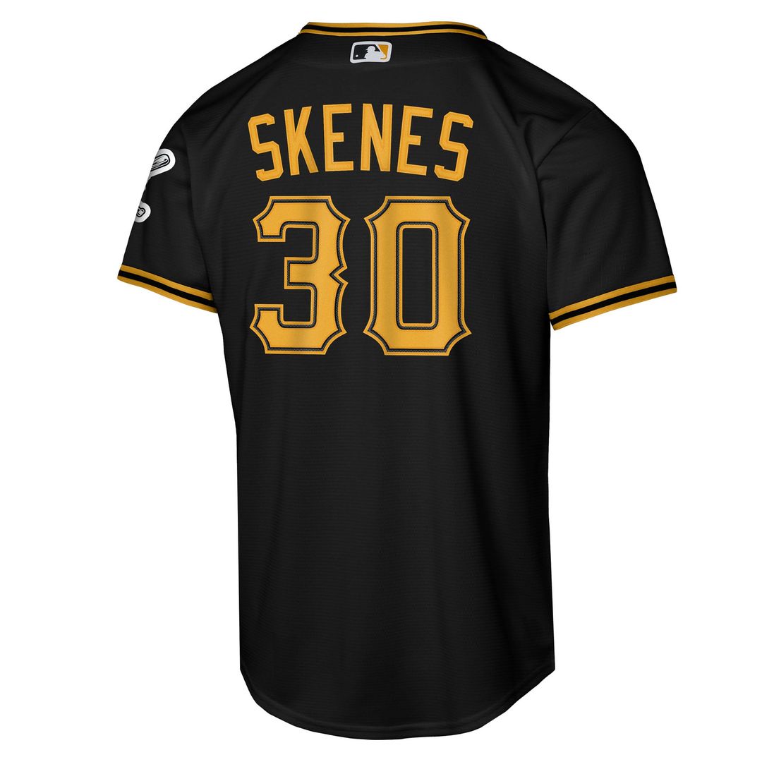 Pittsburgh Pirates Paul Skenes Youth Alternate Stadium Jersey | Black