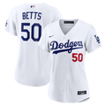 Los Angeles Dodgers Mookie Betts Women's Home Stadium Jersey | White