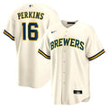 Milwaukee Brewers Blake Perkins Home Replica Jersey | Cream