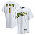 Athletics Denzel Clarke Home Replica Jersey | White