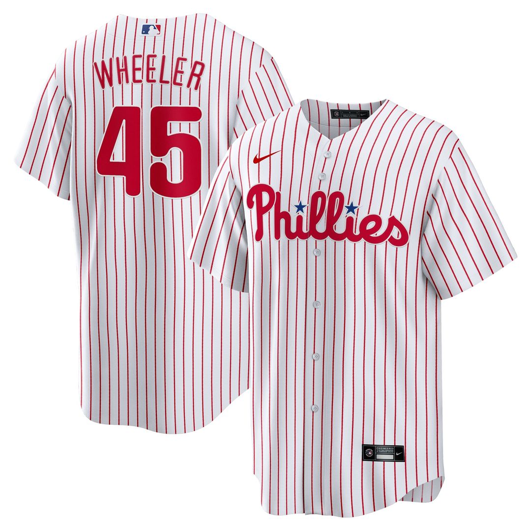 Philadelphia Phillies Zack Wheeler Home Replica Jersey | White