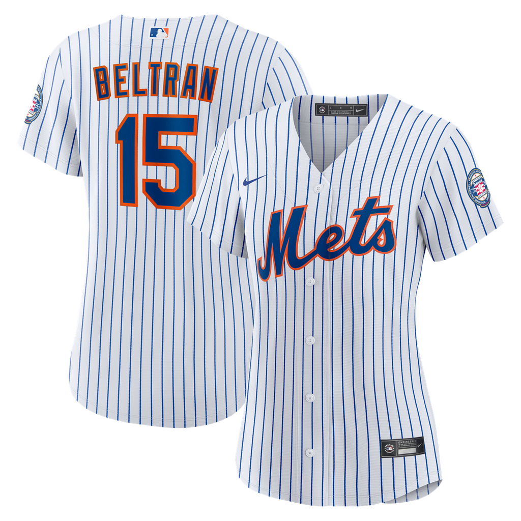 New York Mets Carlos Beltran Women's 2026 Baseball Hall of Fame Retired Replica Jersey | White