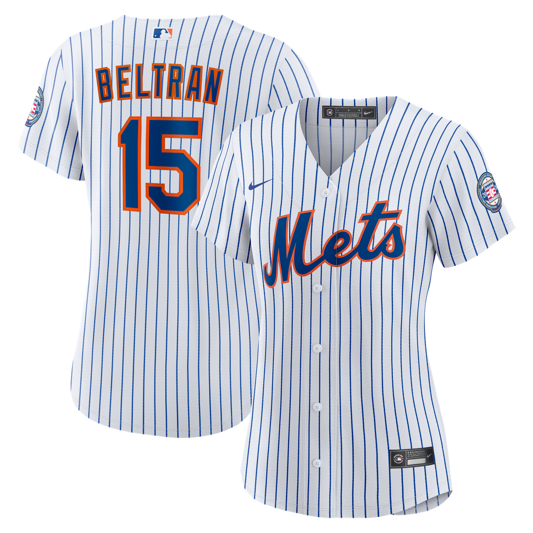 New York Mets Carlos Beltran Women's 2026 Baseball Hall of Fame Retired Replica Jersey | White