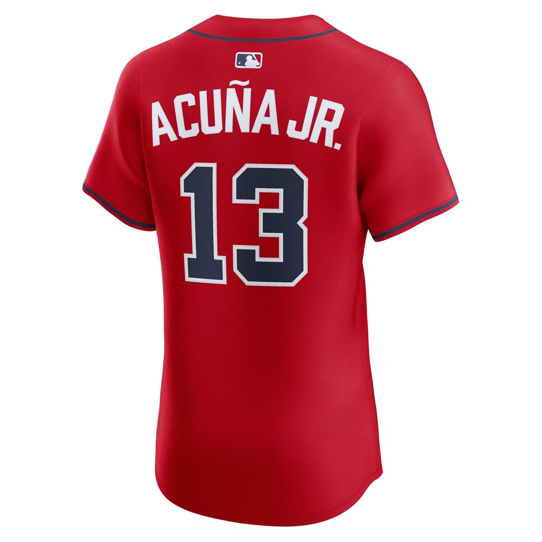 Atlanta Braves Ronald Acuña Jr. Alternate 2 Elite Jersey | Red