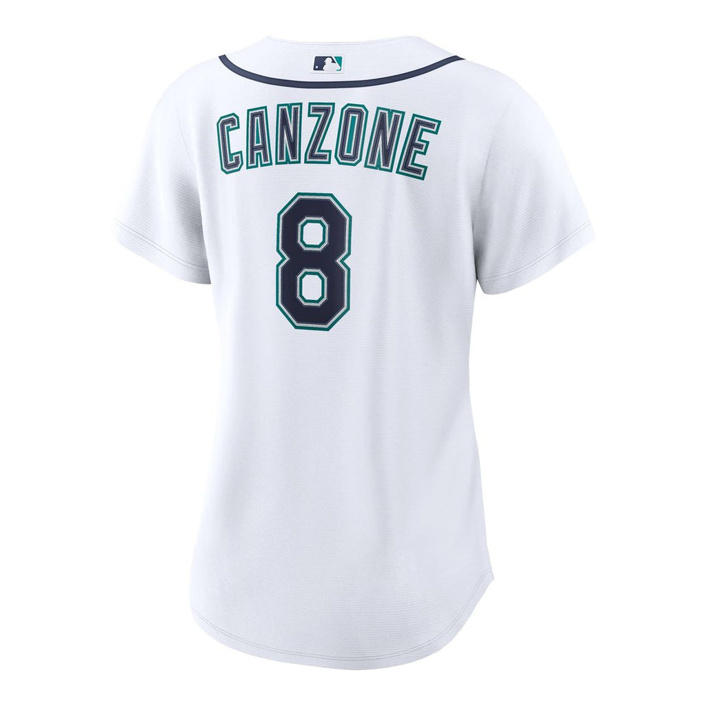 Seattle Mariners Dominic Canzone Women's Home Replica Jersey | White