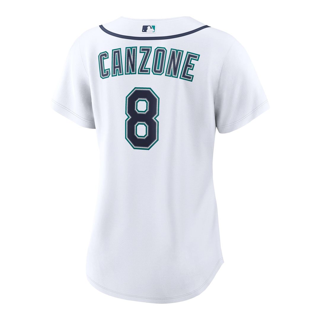 Seattle Mariners Dominic Canzone Women's Home Replica Jersey | White