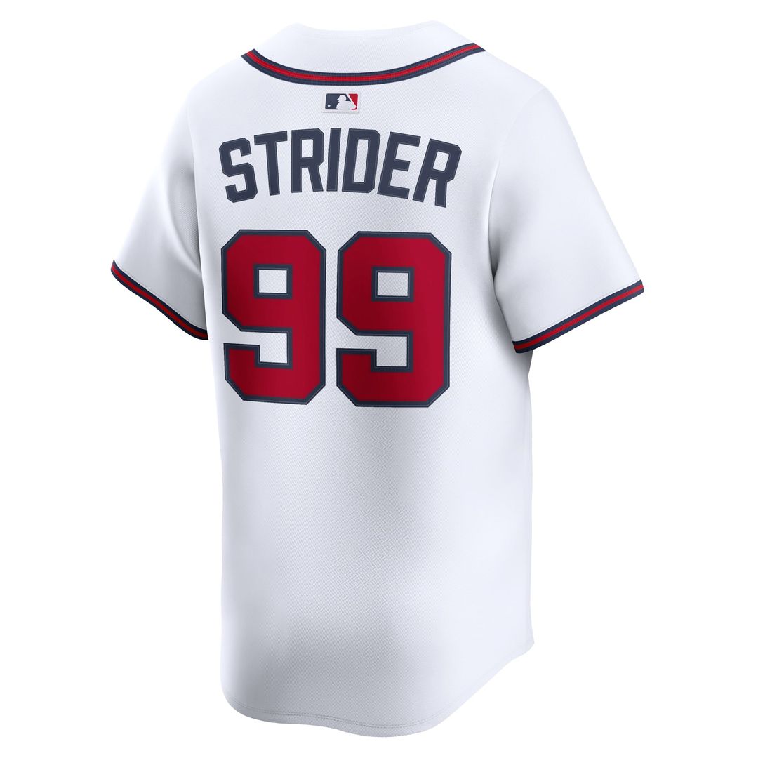 Atlanta Braves Spencer Strider Home Limited Jersey | White