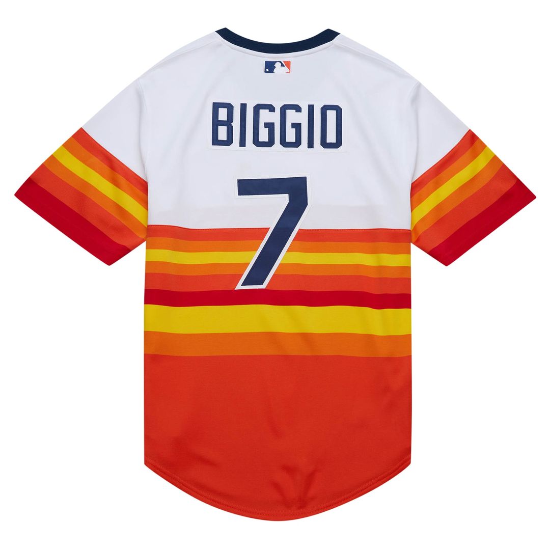 Houston Astros Craig Biggio 2004 Cooperstown Authentic Throwback Jersey | White