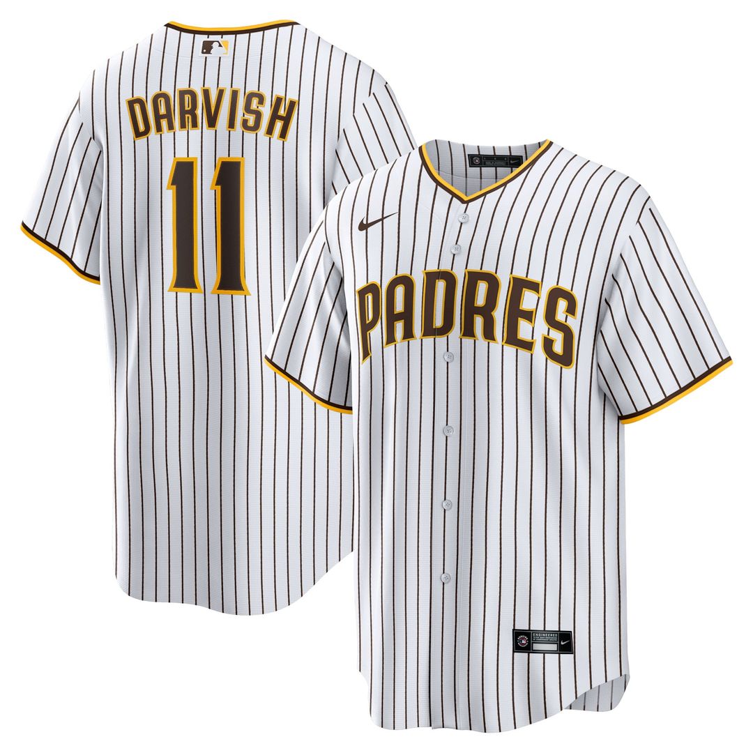San Diego Padres Yu Darvish Home Replica Jersey | White