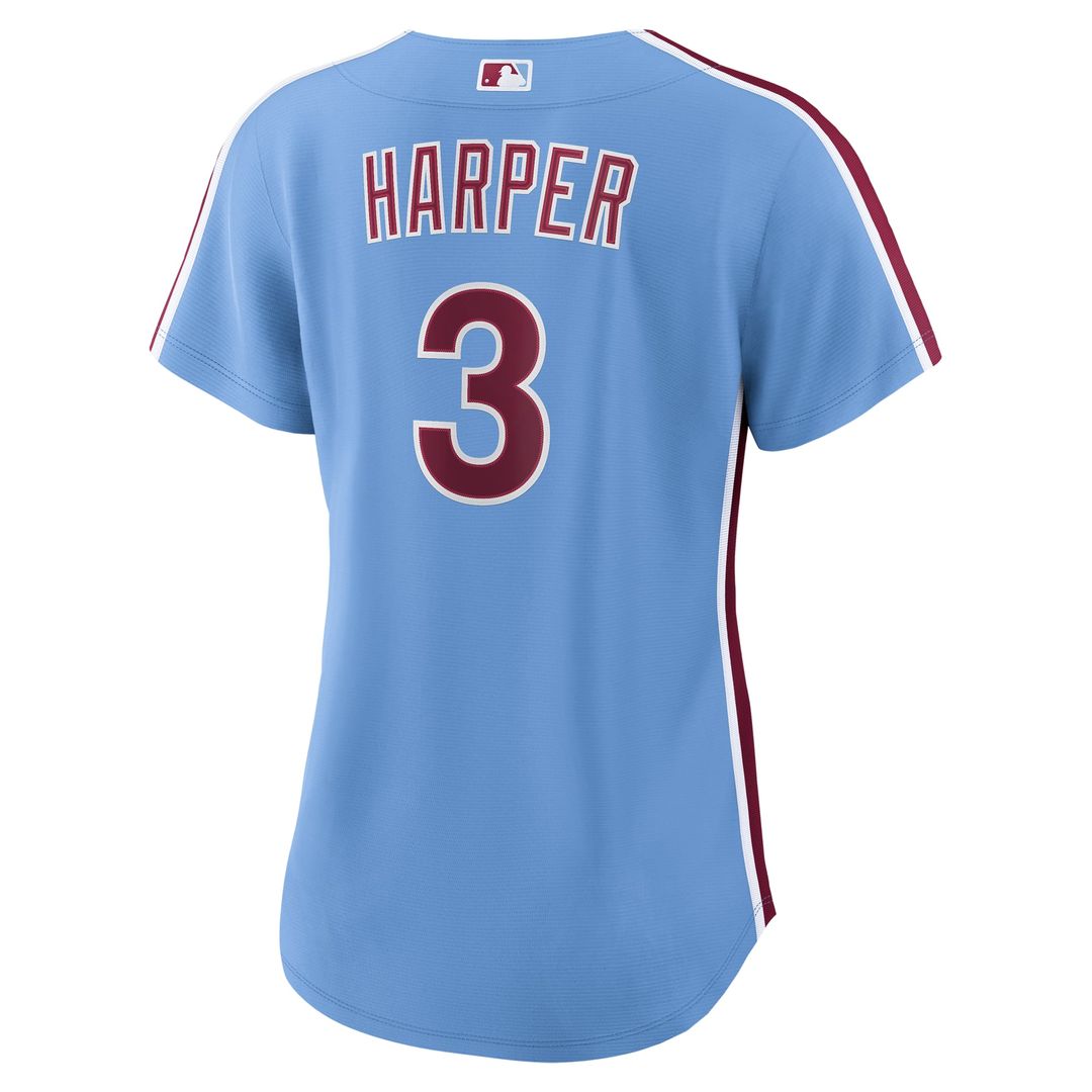 Philadelphia Phillies Bryce Harper Women's Alternate Replica Jersey | Light Blue