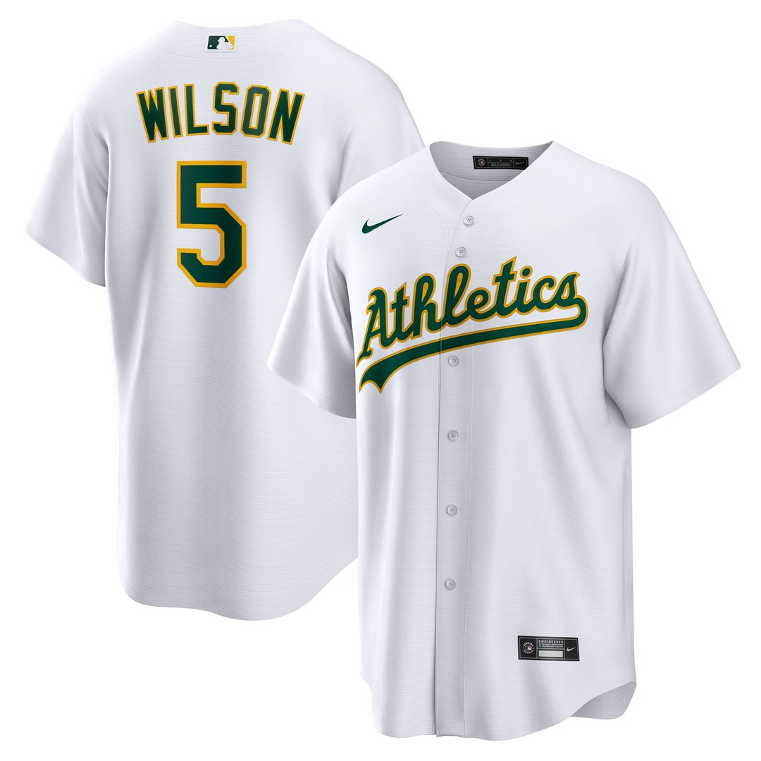 Athletics Jacob Wilson Home Replica Jersey | White