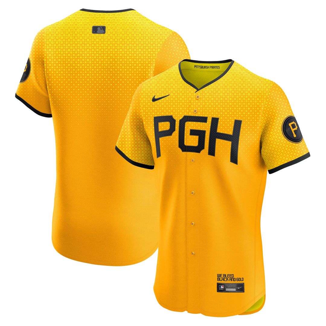 Pittsburgh Pirates City Connect Elite Jersey | Gold