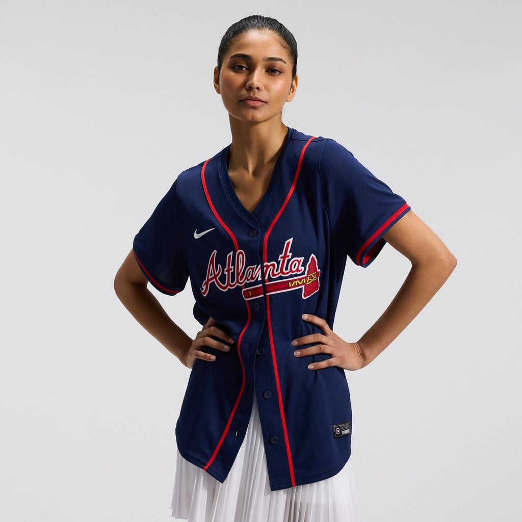 Atlanta Braves Ronald Acuña Jr. Women's Alternate Limited Jersey | Navy