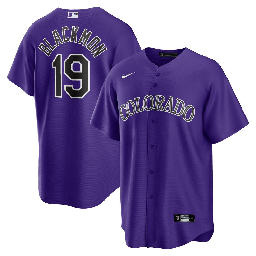 Colorado Rockies Charlie Blackmon Alternate Replica Player Name Jersey | Purple