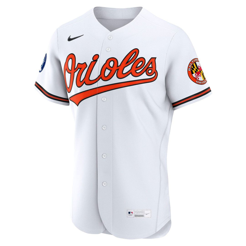 Baltimore Orioles Home Sponsor Patch Authentic Jersey | White
