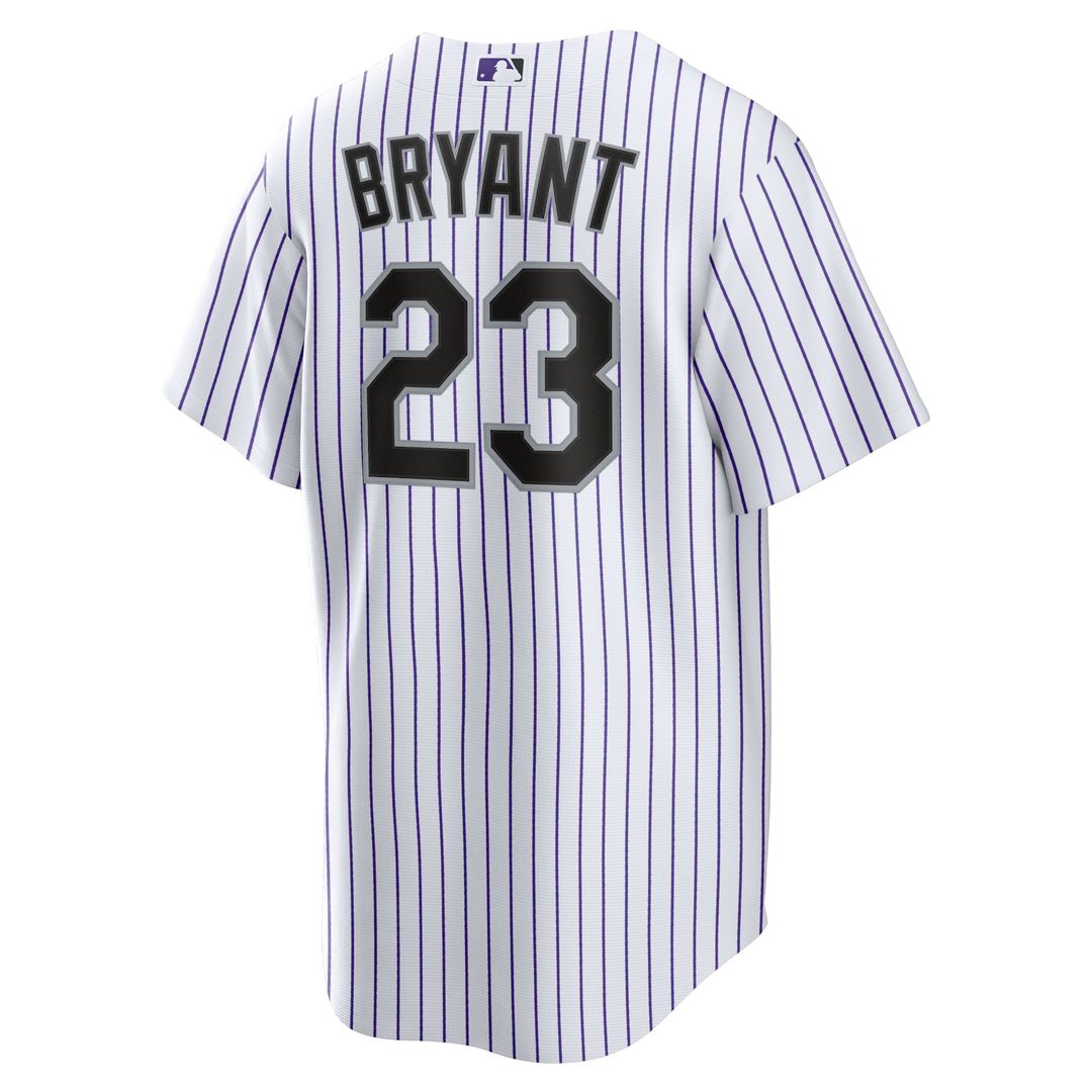 Colorado Rockies Kris Bryant Replica Jersey | White/Purple
