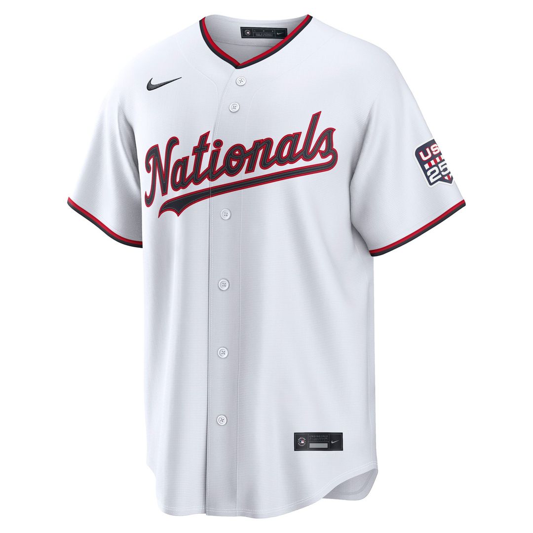 Washington Nationals James Wood USA 250 Fourth of July Home Stadium Jersey | White