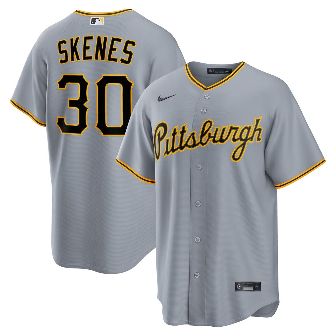 Pittsburgh Pirates Paul Skenes Road Replica Jersey | Gray