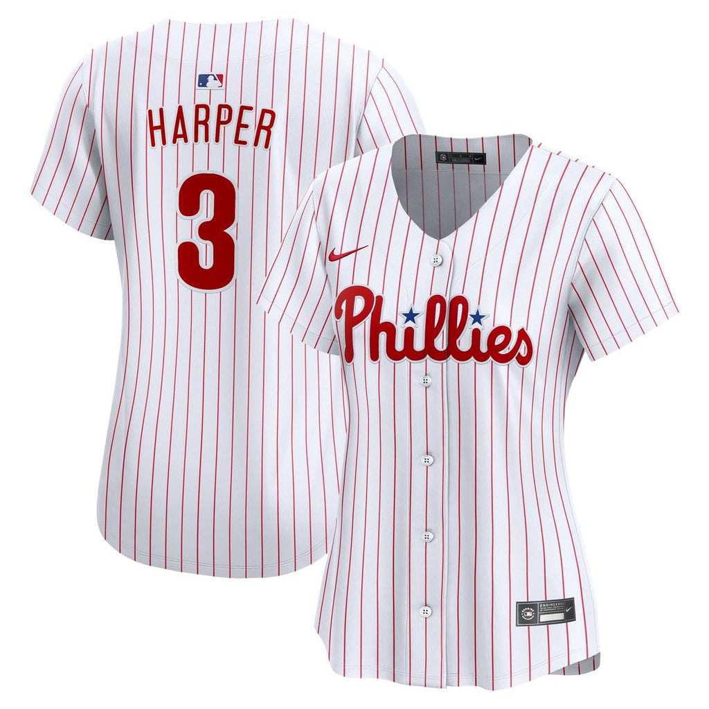 Philadelphia Phillies Bryce Harper Women's Home Limited Jersey | White