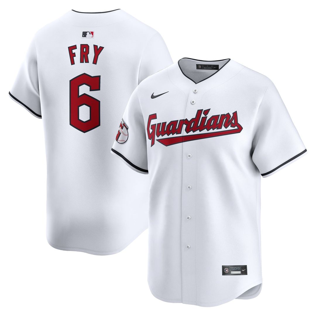 Cleveland Guardians David Fry Home Limited Jersey | White