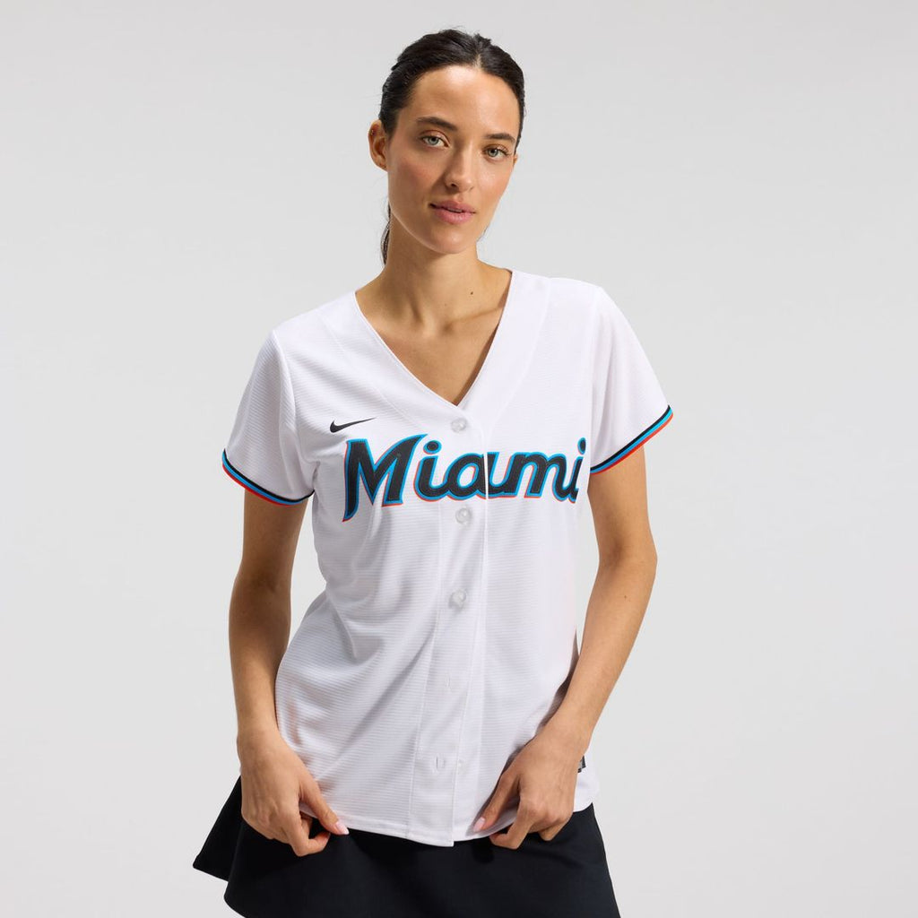 Miami Marlins Women's Replica Team Jersey | White